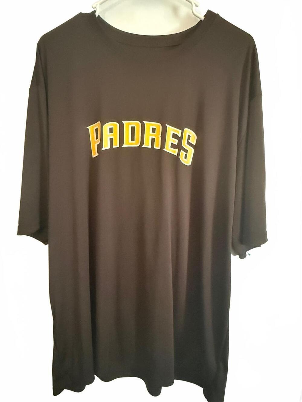 A4 3XL Adult Padres Brown T-Shirt